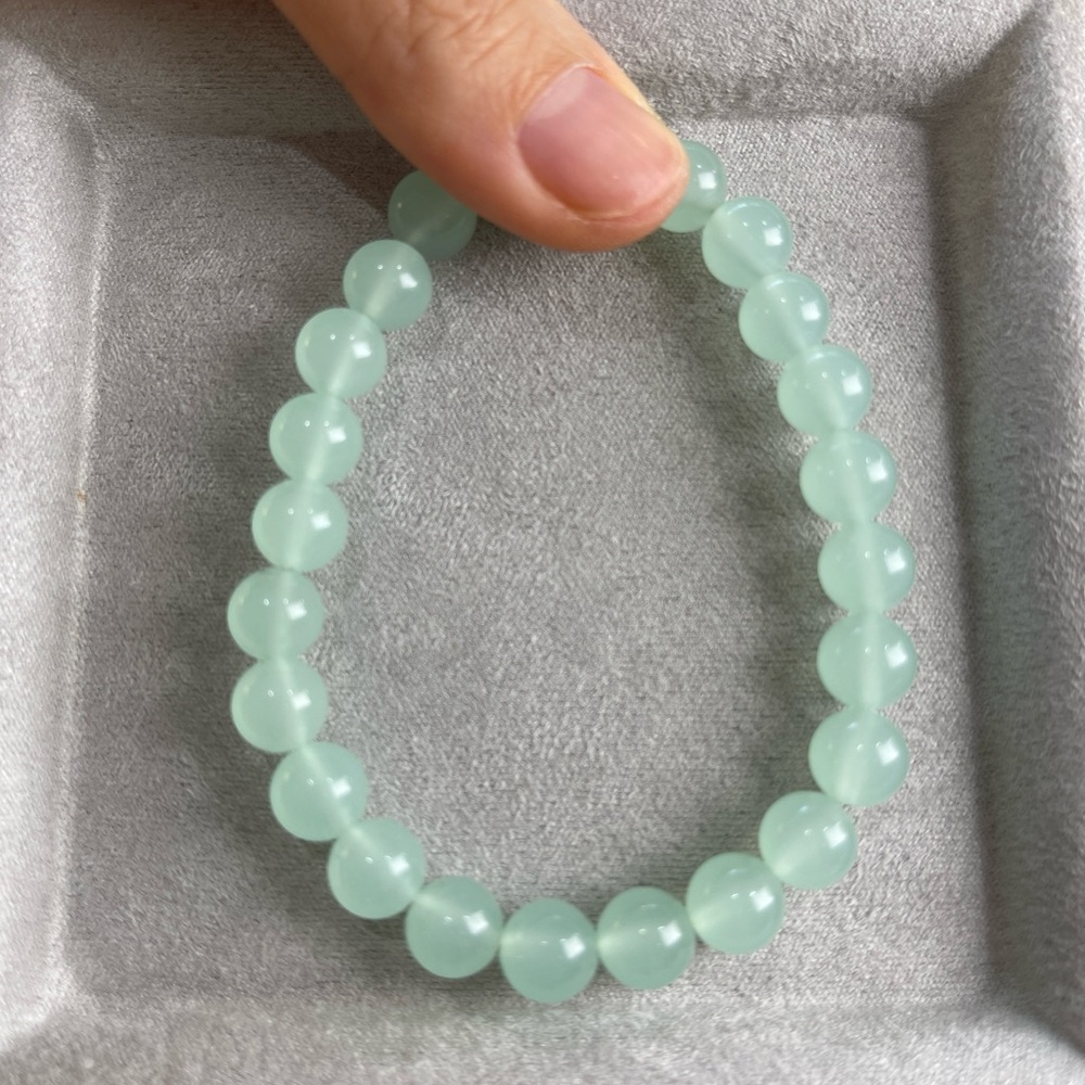 Hayamoon Mint Green Calcite Beaded Bracelet